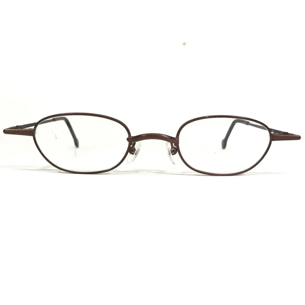 Vintage la Eyeworks Eyeglasses Frames ELOISE 445 Matte Brown Round 42-20-130
